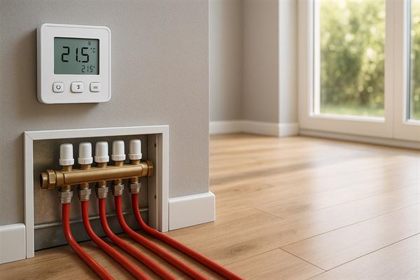 Gulvvarme styring 1 kreds - effektiv varme, enkel kontrol