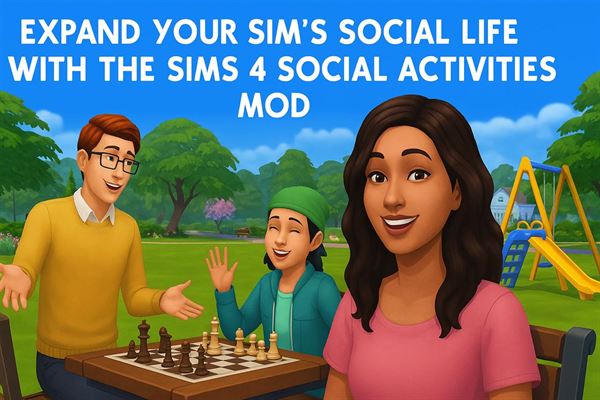 Expand your sim's social life with the sims 4 social activities mod